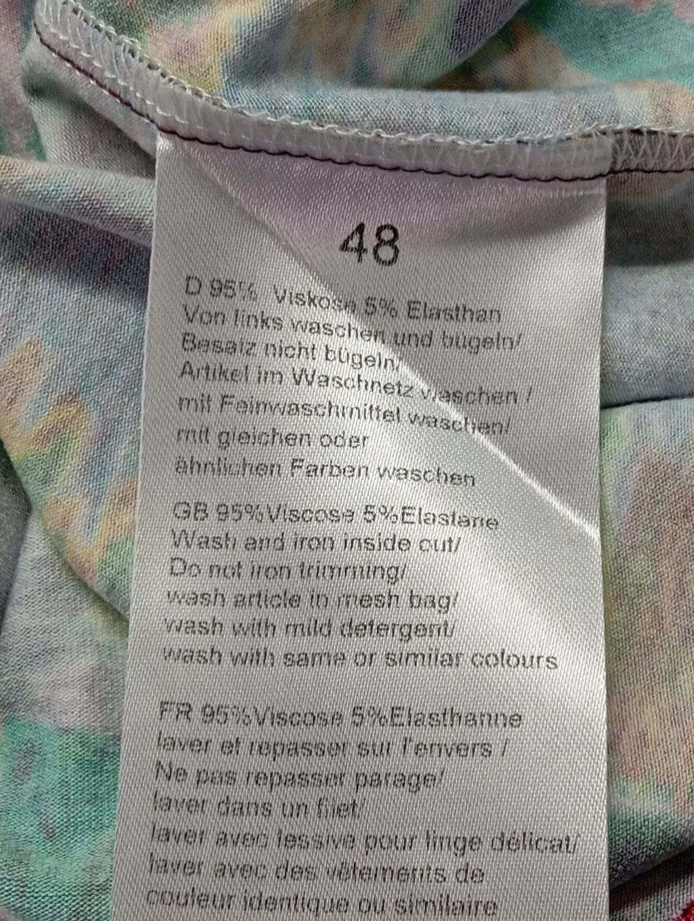 Blusen>San Setto Langarm-Bluse Größe 48 grünlila