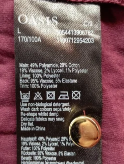 Langarm-Bluse Größe 40-Oasis Sale