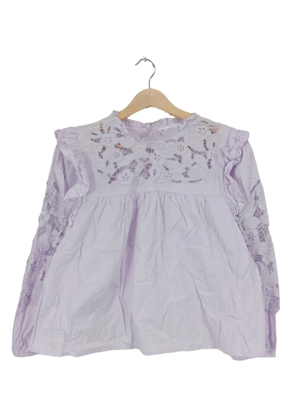 Blusen>MNG Langarm-Bluse Größe 36 lila