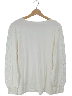 Blusen>Pfeffinger Langarm-Bluse Größe 42 weiß