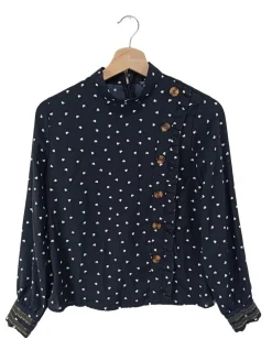 Blusen>SheIn Langarm-Bluse Größe 34 blauweiß