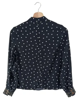 Blusen>SheIn Langarm-Bluse Größe 34 blauweiß