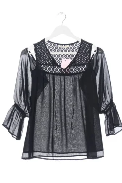 Blusen>Vera & Lucy Langarm-Bluse Größe 36 schwarz