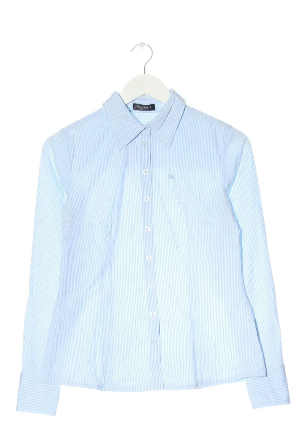 Hemden>Via Appia Langarmhemd Größe 38 blauweiß