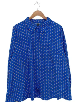 Hemden>SheIn Langarmhemd Größe 48 blau