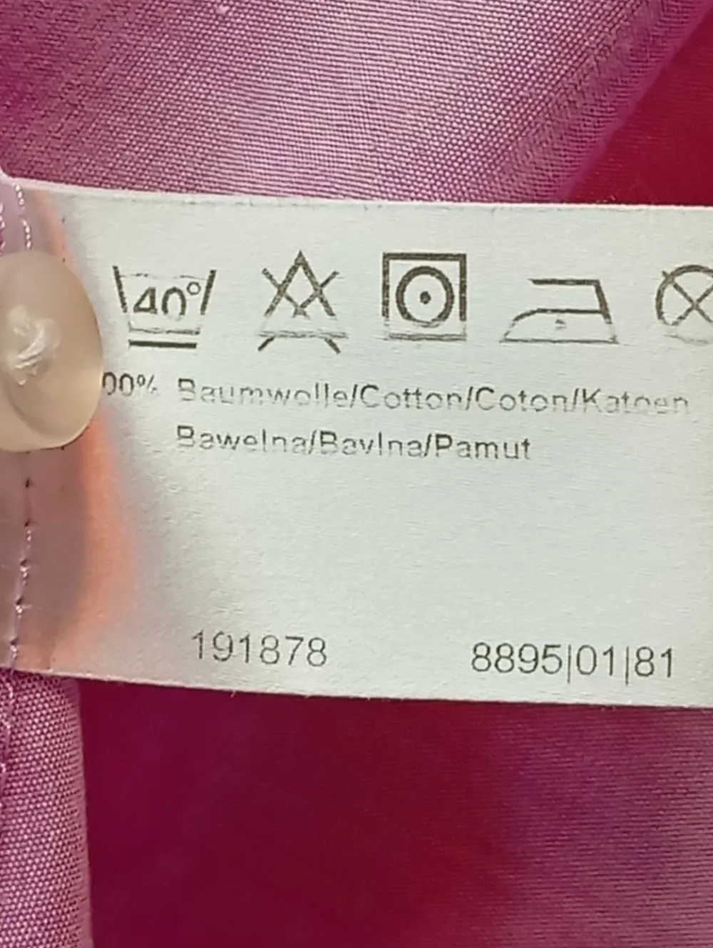 Hemden>Olymp Langarmhemd Größe 40 rosa