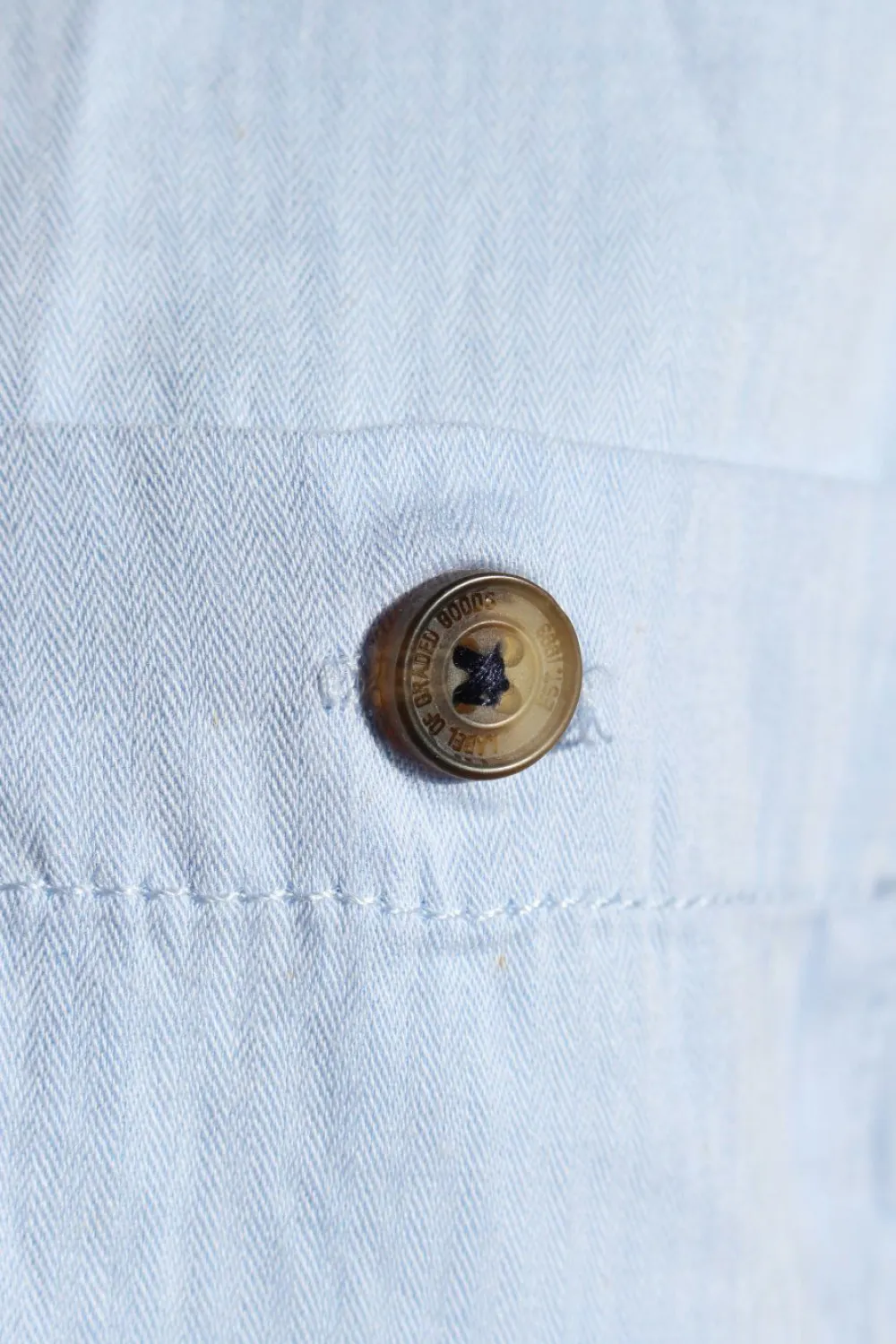 Hemden>H&M L.O.G.G. Langarmhemd Größe 44 blau