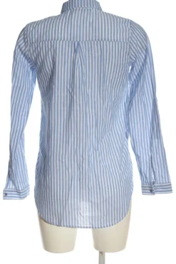 Hemden>saloon Langarmhemd Größe 40 weißblau