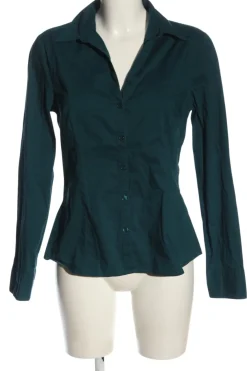 Hemden>H&M Langarmhemd Größe 40 grün