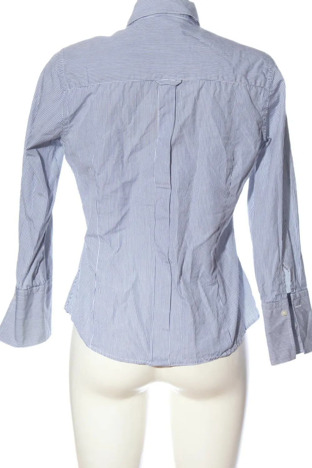 Hemden>milano donna Langarmhemd Größe 38 blauweiß