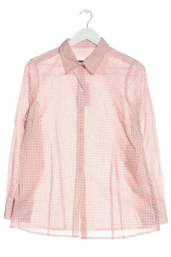 Hemden>Clarina Collection Langarmhemd Größe 42 pinkhellgrau