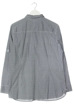 Hemden>annel Langarmhemd Größe 46 hellgrauschwarz