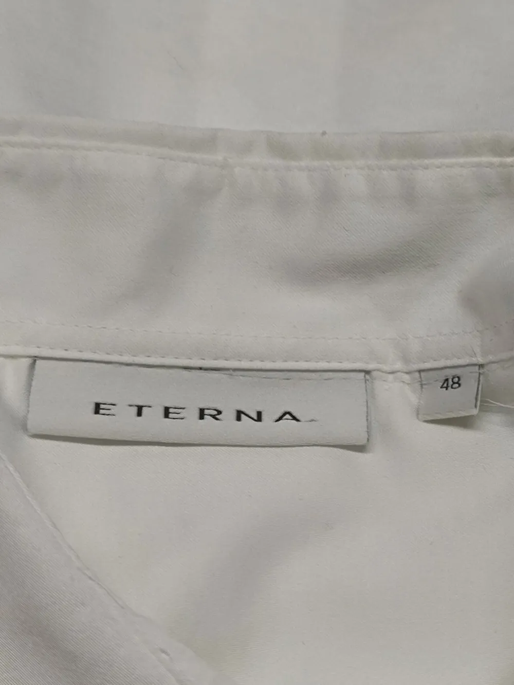 Hemden>Eterna Langarmhemd Größe 48 weiß
