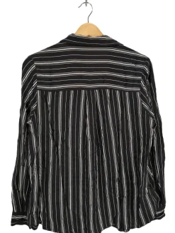 Hemden>H&M Langarmhemd Größe 40 schwarzweiß