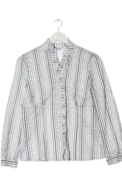 Hemden>Damart Langarmhemd Größe 40 weißschwarz