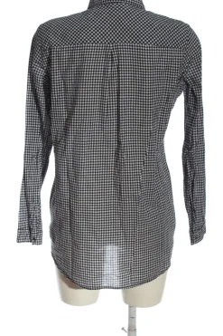 Hemden>Esprit Langarmhemd Größe 38 schwarzweiß