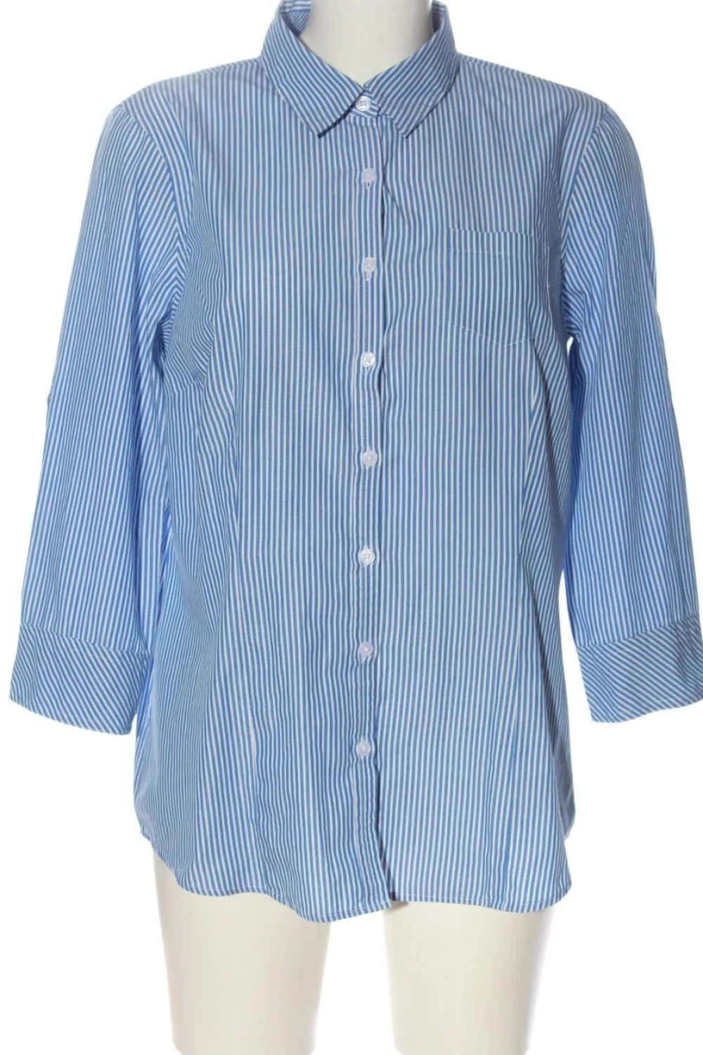 Hemden>van Heusen Langarmhemd Größe 40 blauweiß