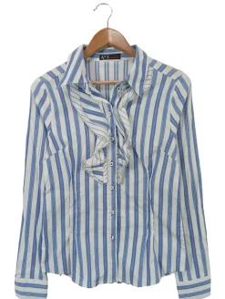 Hemden>Aust Langarmhemd Größe 36 blauweiß