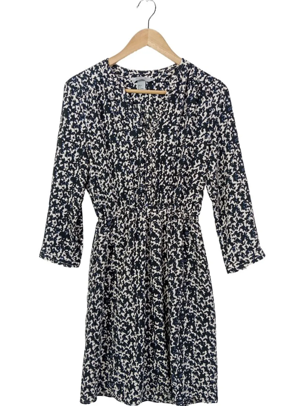 Kleider>H&M Conscious Langarmkleid Größe 34 schwarz