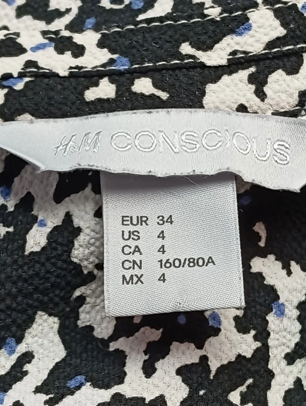 Kleider>H&M Conscious Langarmkleid Größe 34 schwarz