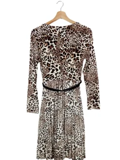 Kleider>Todayu2019s Queen Langarmkleid Größe 36 braunwollweiß