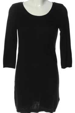 Kleider>H&M Basic Langarmkleid Größe 36 schwarz