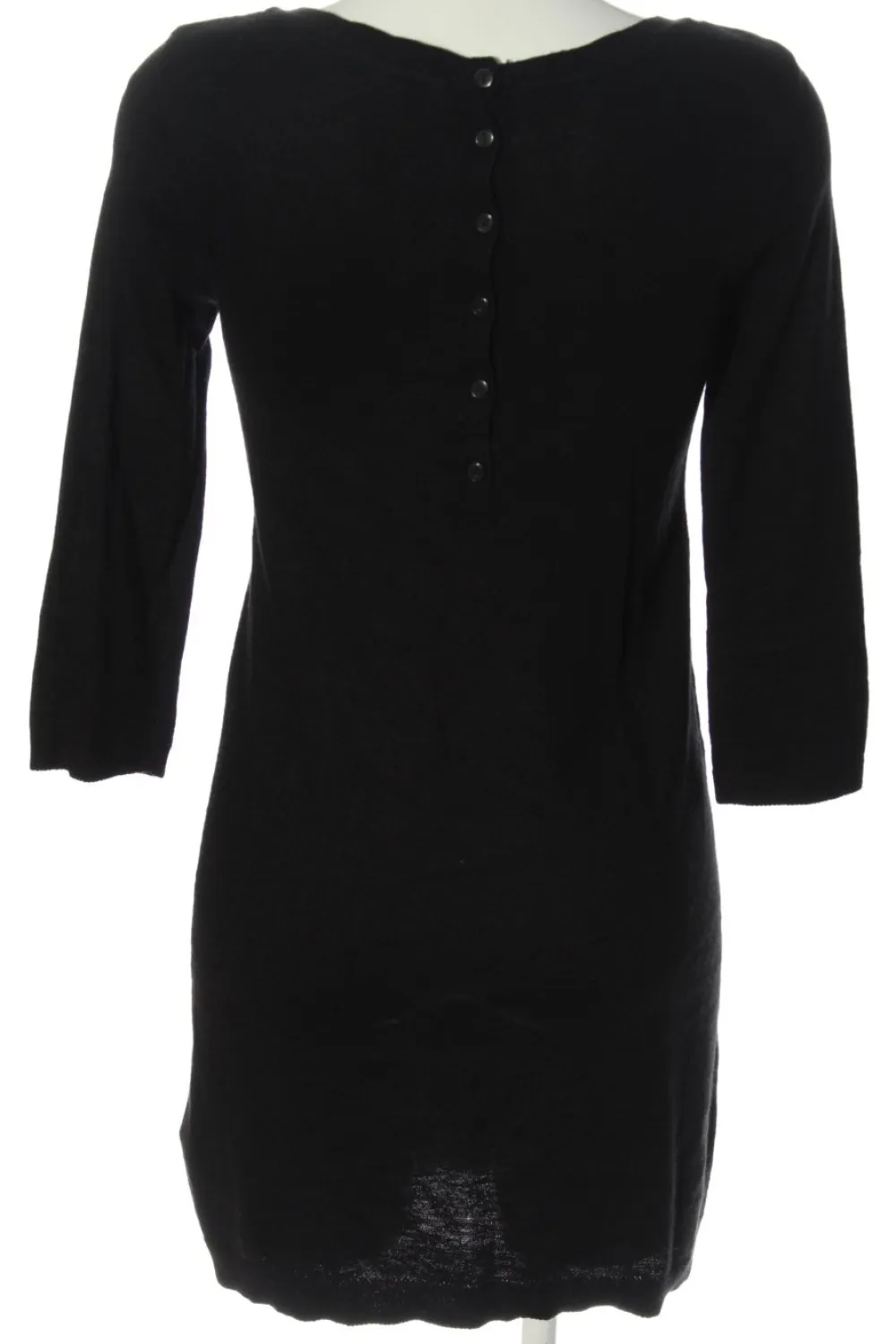 Kleider>H&M Basic Langarmkleid Größe 36 schwarz