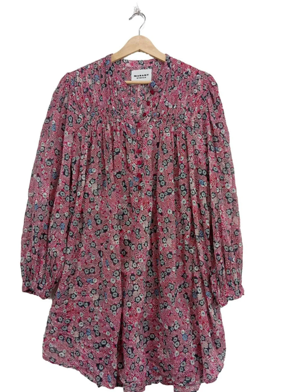 Kleider>Isabel Marant u00c9toile Langarmkleid Größe 38 pink