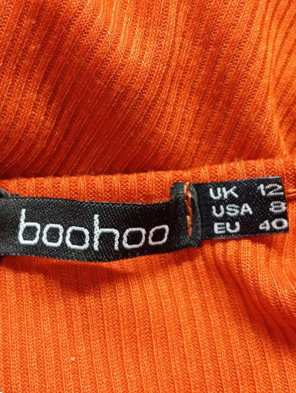 Kleider>Boohoo Langarmkleid Größe 40 rot