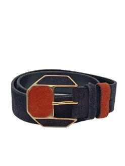 Gürtel>Windsmoor Ledergürtel schwarzhellorange