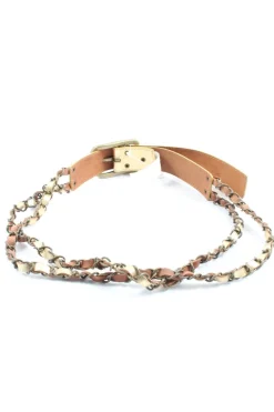 Gürtel>Esprit Ledergürtel Größe 80 creme