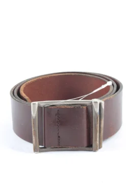 Gürtel>menoPiu Ledergürtel Größe 95 braunsilberfarben