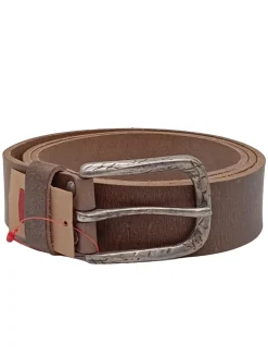 Gürtel>CROSS JEANS Ledergürtel Größe 105 braun