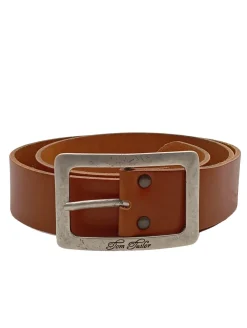 Gürtel>Tom Tailor Ledergürtel Größe 90 hellorange