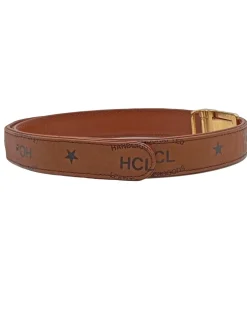 Gürtel>HCL Lederimitatgürtel Größe 75 braunschwarz