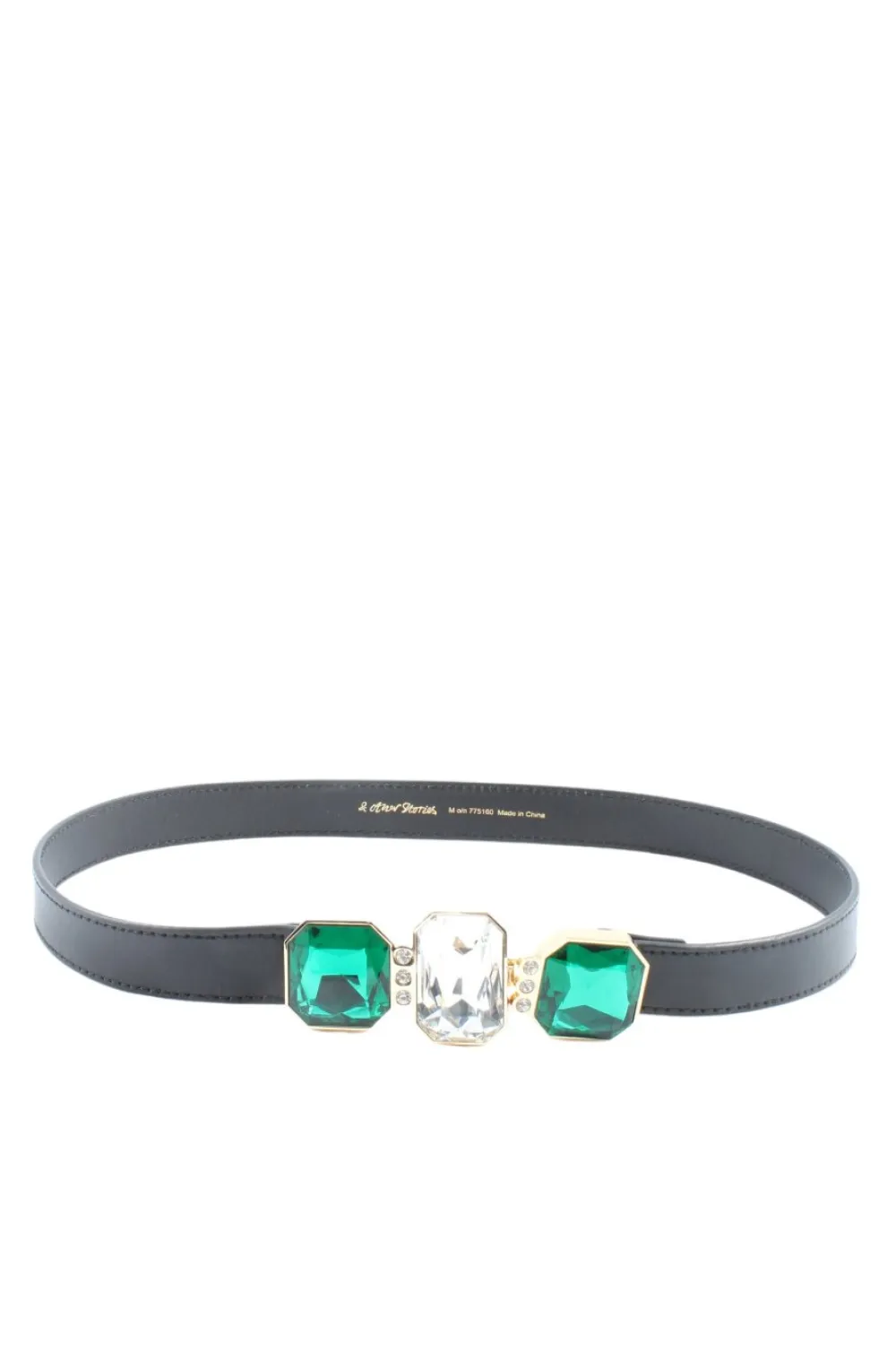 Gürtel>& Other Stories Lederimitatgürtel Größe 70 schwarz