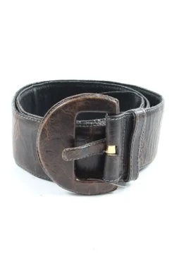 Gürtel>paolo da ponle Lederimitatgürtel Größe 75 braun