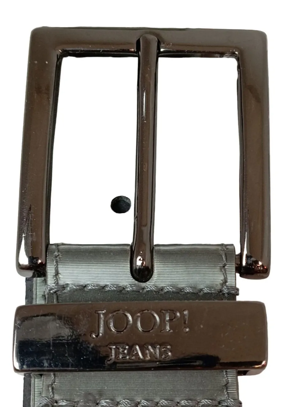 Gürtel>Joop! Lederimitatgürtel Größe 70 hellgrau