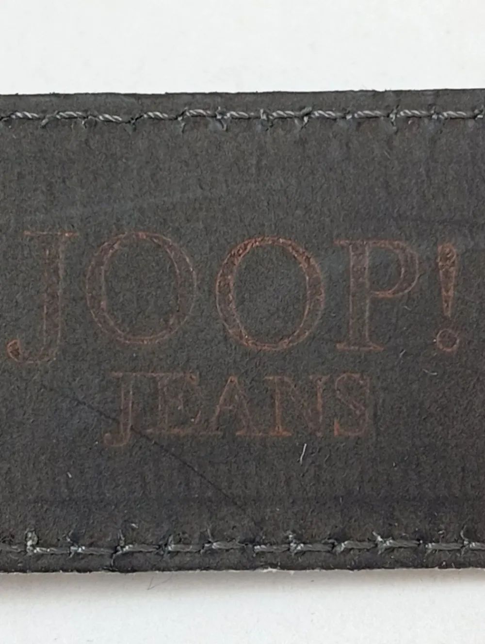 Gürtel>Joop! Lederimitatgürtel Größe 70 hellgrau