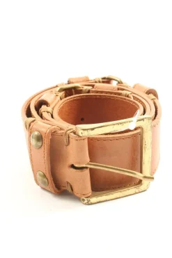 Gürtel>Massimo Dutti Lederimitatgürtel Größe 75 braun