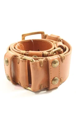 Gürtel>Massimo Dutti Lederimitatgürtel Größe 75 braun