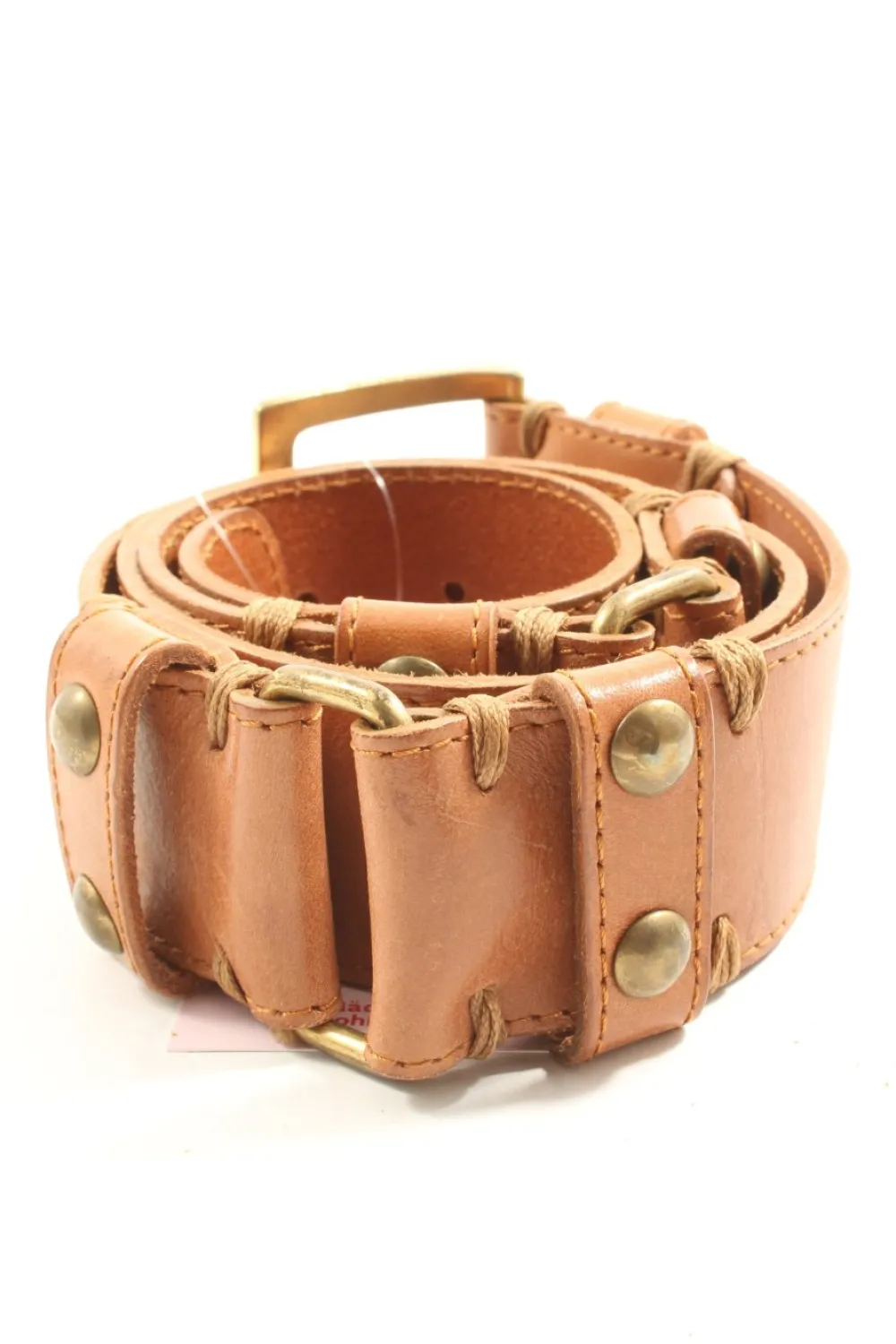 Gürtel>Massimo Dutti Lederimitatgürtel Größe 75 braun