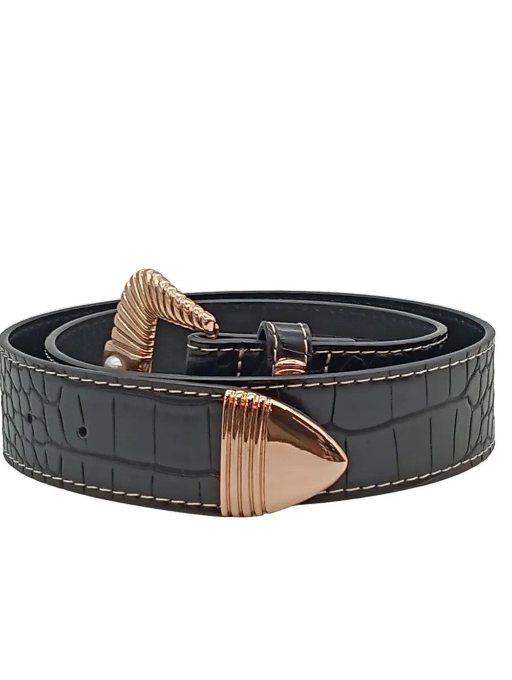 Gürtel>ASOS DESIGN Lederimitatgürtel Größe 80 schwarz