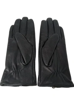 Handschuhe>mister*lady Lederimitathandschuhe schwarz