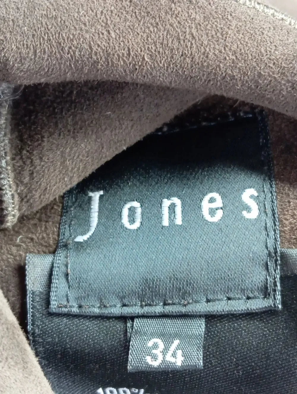 Mäntel>Jones Ledermantel Größe 34 brauncreme