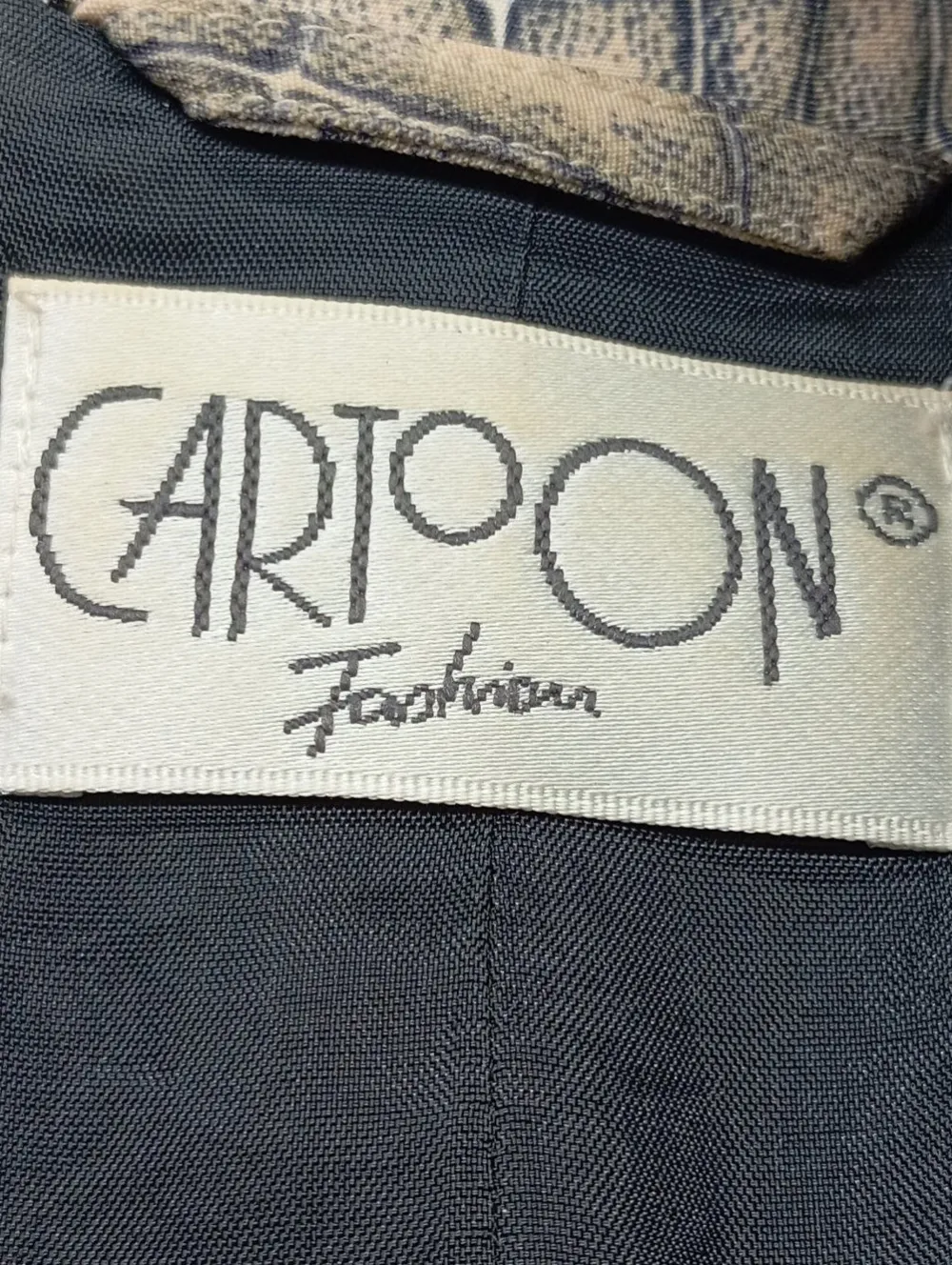 Blazer>Cartoon Long-Blazer Größe 36 wollweißhellgrau