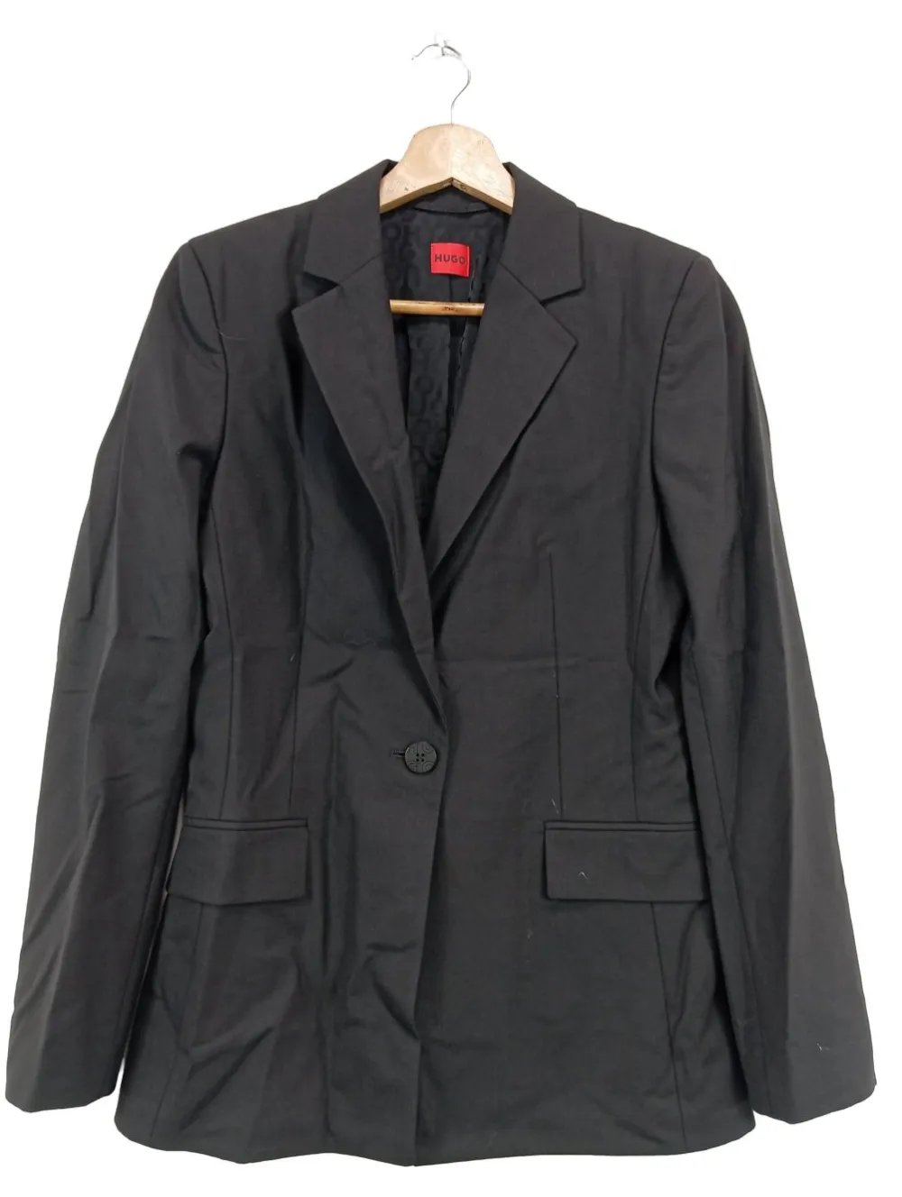 Blazer>Hugo Boss Long-Blazer Größe 34 hellgrau