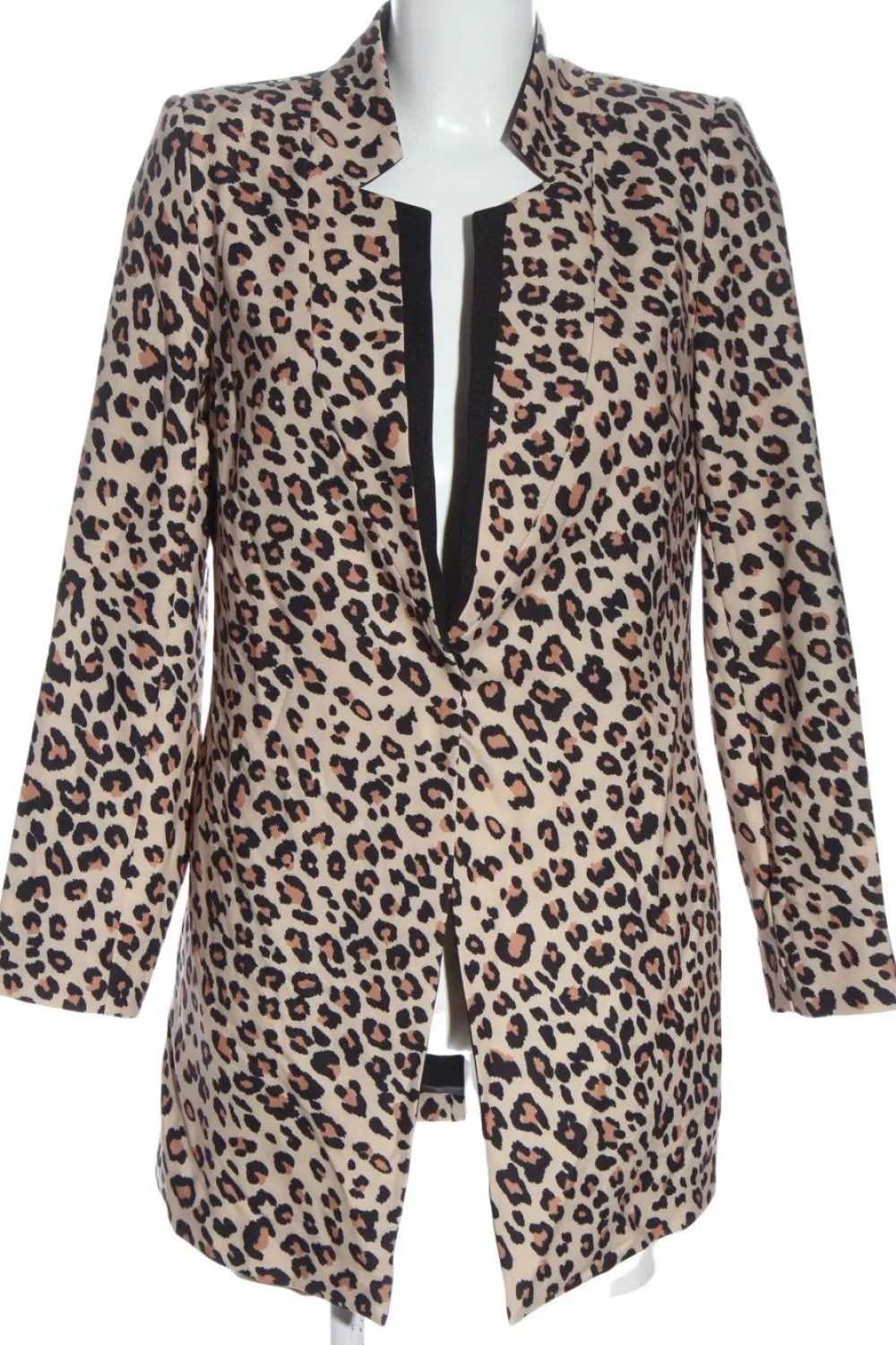 Blazer>Floryday Long-Blazer Größe 38 cremeschwarz