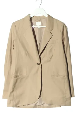 Blazer>H&M Long-Blazer Größe 36 creme