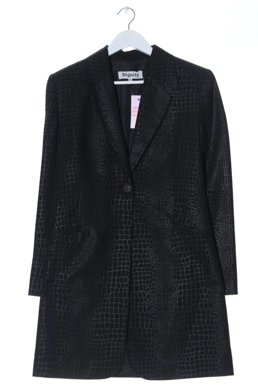 Blazer>dignity Long-Blazer Größe 38 schwarzhellgrau